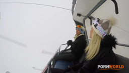 Candee Licious, Kitana Lure - Ski Sluts Candee Licious And Kitana Lure Turn Sauna Strap On Fun Into Tasty Threesome GP32