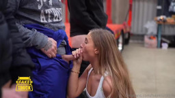 Lily Phillips - Gets A FakeTruck Gangbang